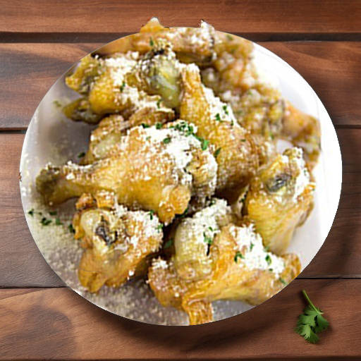 Gramp’s Garlic! Our Garlic Parmesan Wings